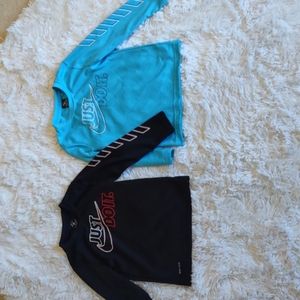 Boys long sleeve, Dri-Fit Nike shirts, size 7